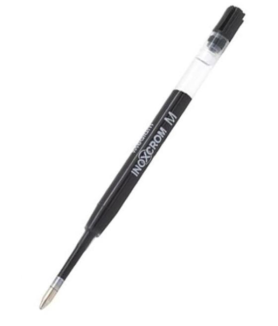 Inoxcrom carga bolígrafo cuerpo transparente 1.0mm negro
