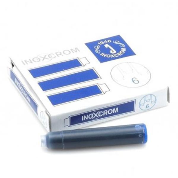 Inoxcrom cartucho tinta estilográfica azul caja 6 ud
