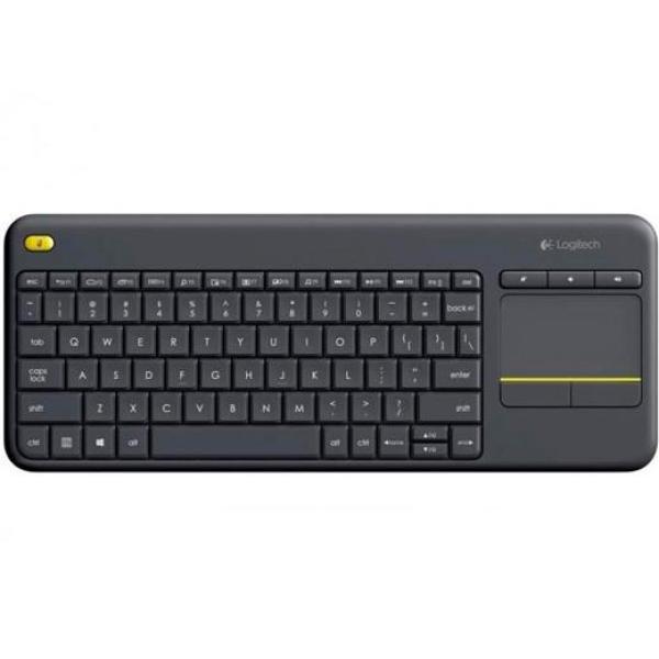 Logitech teclado k400 plus inalámbrico qwerty español negro