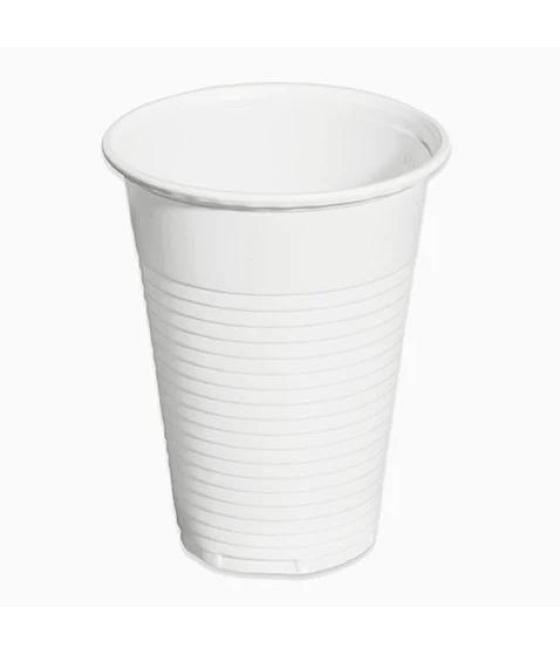 Maxi products vaso irrompible 220cc plástico blanco - pack 100 und -