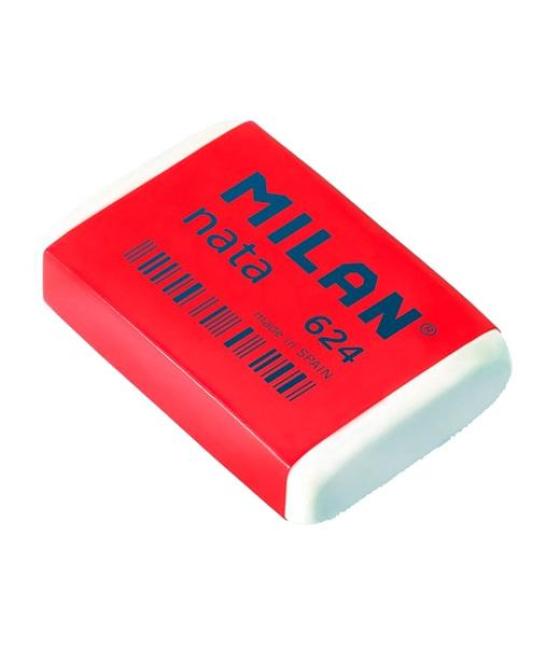 Milan goma 624 nata 3,9x2,7x0,9 cm blanco -caja 24u-