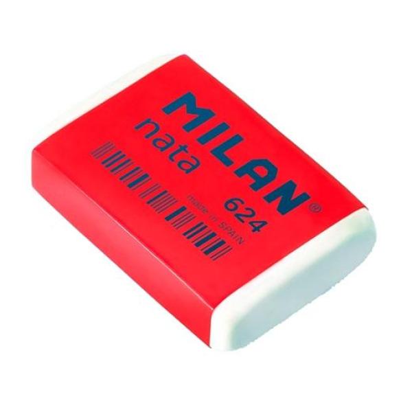 Milan goma 624 nata 3,9x2,7x0,9 cm blanco -caja 24u-