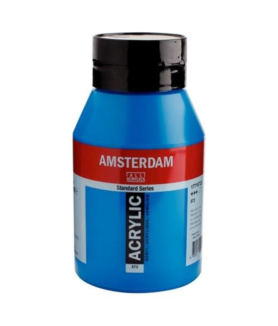 Talens amsterdam standard series colores acrílicos bote 1000ml cian primario