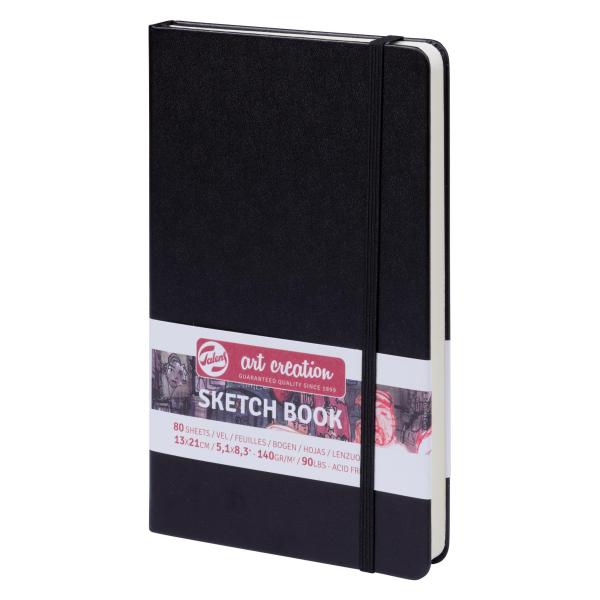 Talens arts creation cuaderno bocetos 13x21cm 80h 140gr negro