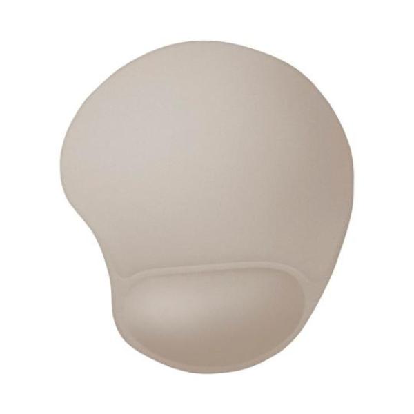 Trust alfombrilla con reposamuñecas gel beige