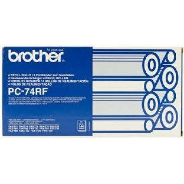 Brother recambio 4 bobinas negro t-72/74/76/78/84/94/96/104/106