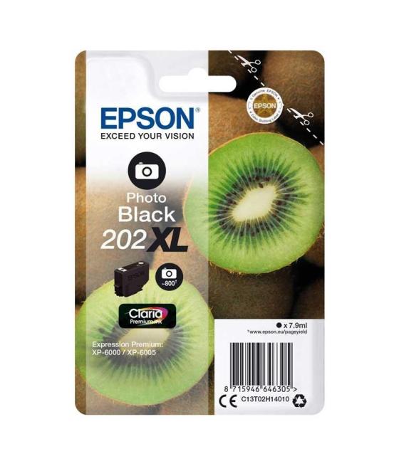 Epson singlepack foto negro 202xl claria premium ink