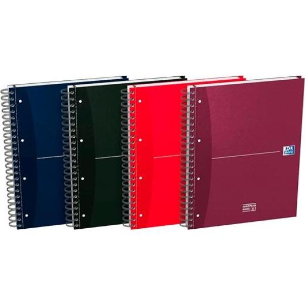 Oxford cuaderno office essentials europeanbook 4 microperforado 120h a4+ 5x5 c/separadores t/extraduras c/surtidos