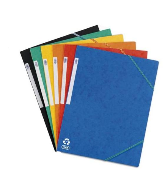 Oxford carpeta de gomas top file cartulina a4+ colores clásicos