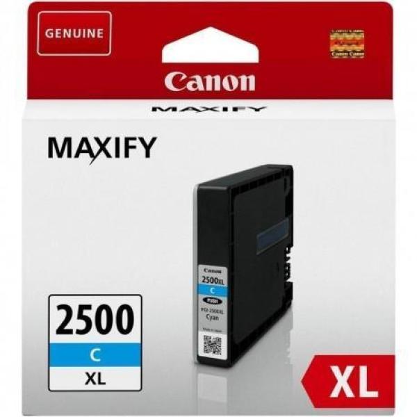 Canon tinta cian maxifi ib 4050/4150 - mb 5050/5150/5155/5350/5450/5455 - pgi 2500xlc