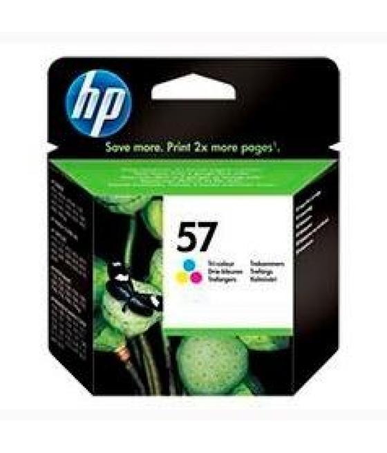 Hp tinta tricolor deskjet 5150/5550/5652/5850, photosmart 7150/7350/7345/7530/7550, psc-1110 - nº57