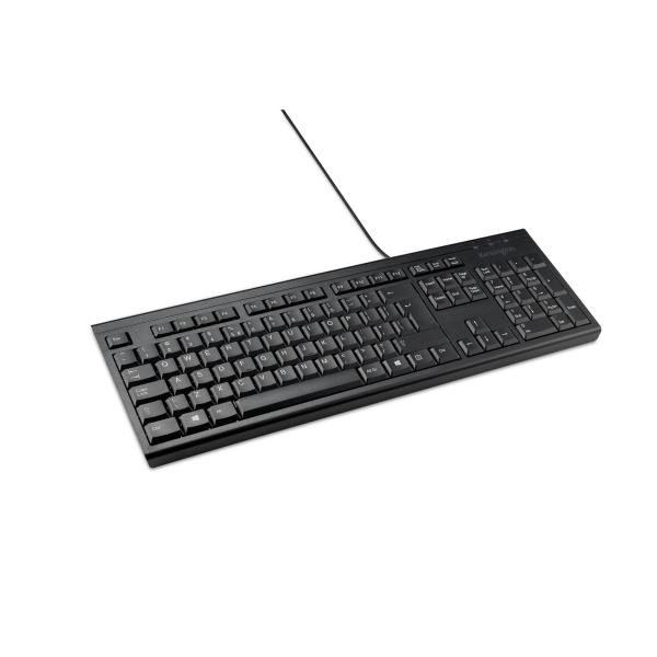 Kensington teclado usb kb100 eq qwerty español negro