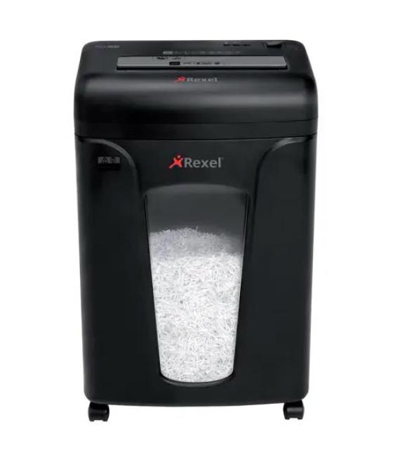 Rexel destructora manual rem820 micro corte partículas p-5 (1,9x15mm) hasta 8h negro