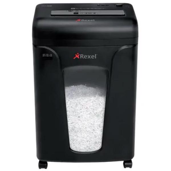 Rexel destructora manual rem820 micro corte partículas p-5 (1,9x15mm) hasta 8h negro