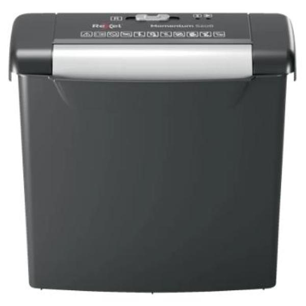 Rexel destructora manual momentun s206 corte a tiras 6mm hasta 6h a la vez negro