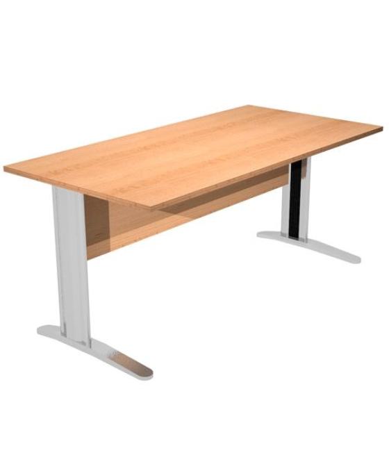 Artexport mesa escritorio presto 140 con patas de metal tablero 22mm haya