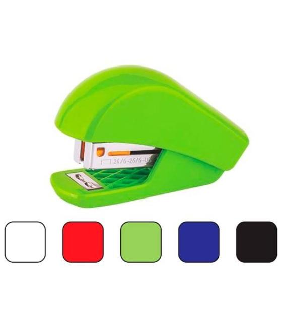 Kangaro minigrapadora escolar con extraegrapas - es-35m/y2 + grapas 26/6 1000ud - colores surtidos