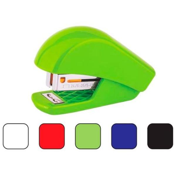 Kangaro minigrapadora escolar con extraegrapas - es-35m/y2 + grapas 26/6 1000ud - colores surtidos