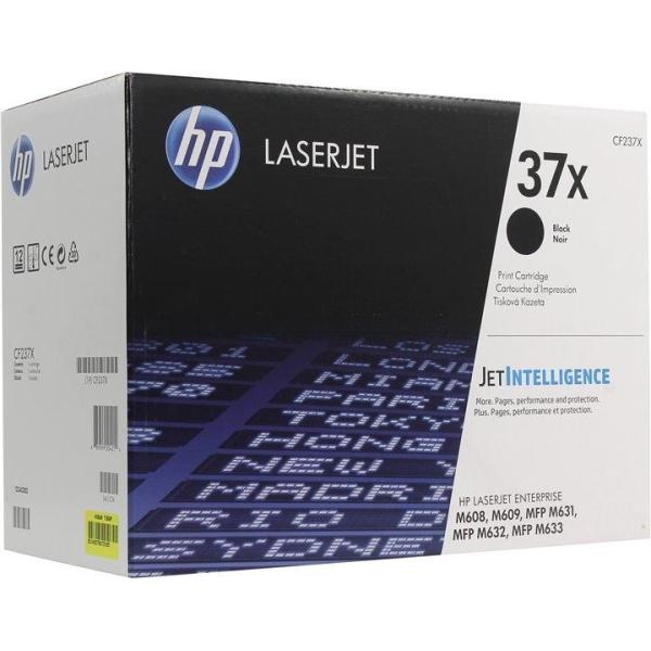 Hp toner negro laserjet m608n/dn/x, m609dn/x, m631dn/z, m632fht/h, flow m631h/m632z - nº 37x alta capacidad