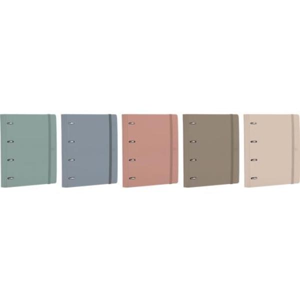 Oxford europeanbinder forest anillas 4x35ø a4+ c/recambio 5x5 polyfoam 50% reciclado c/surtidos