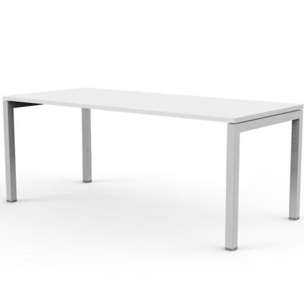 Artexport mesa escritorio 120 venere 60 con 4 patas de metal 40x40mm tablero de 22mm blanco