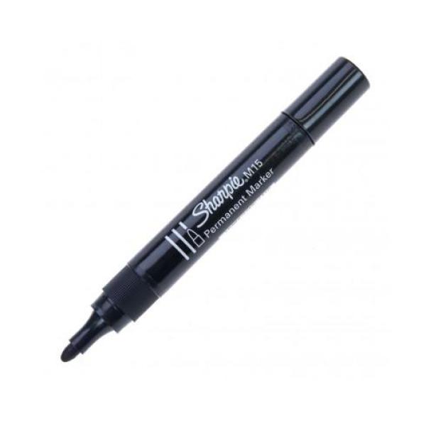 Sharpie marcador permanente negro m15 punta redonda 12 ud