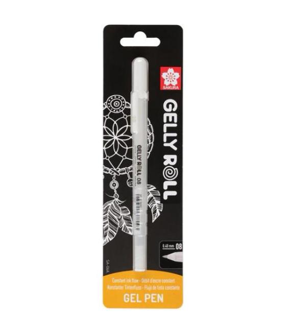 Talens sakura bolígrafo gelly roll 08 blanco blíster 1 ud