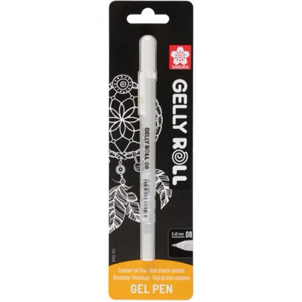 Talens sakura bolígrafo gelly roll 08 blanco blíster 1 ud