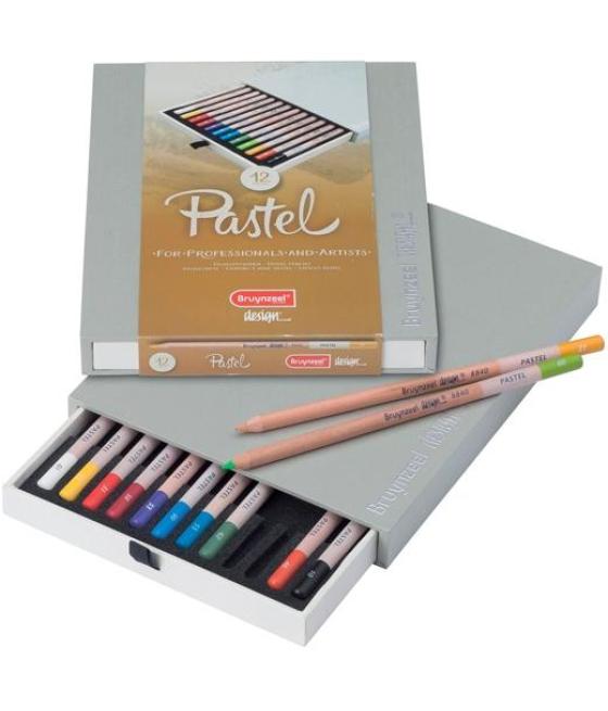 Talens bruynzeel lápices de colores pastel c/surtidos estuche de lujo 12 ud