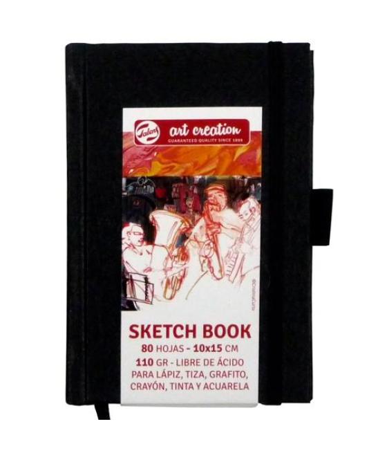 Talens art creation cuaderno de dibujo 10x15cm 80h 110gr