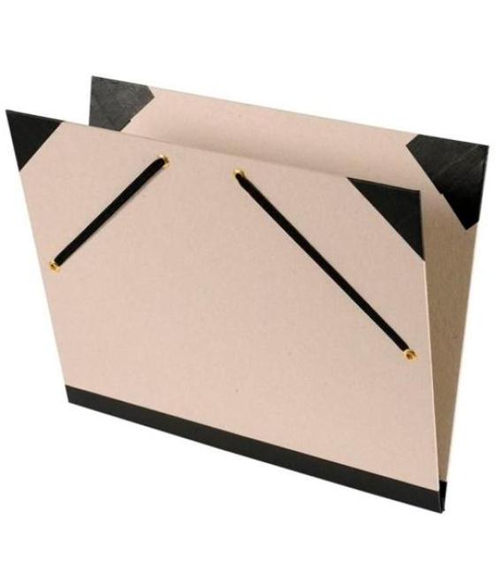 Canson carpeta de dibujo a2 52x72cm personalizable cierre c/gomas gris