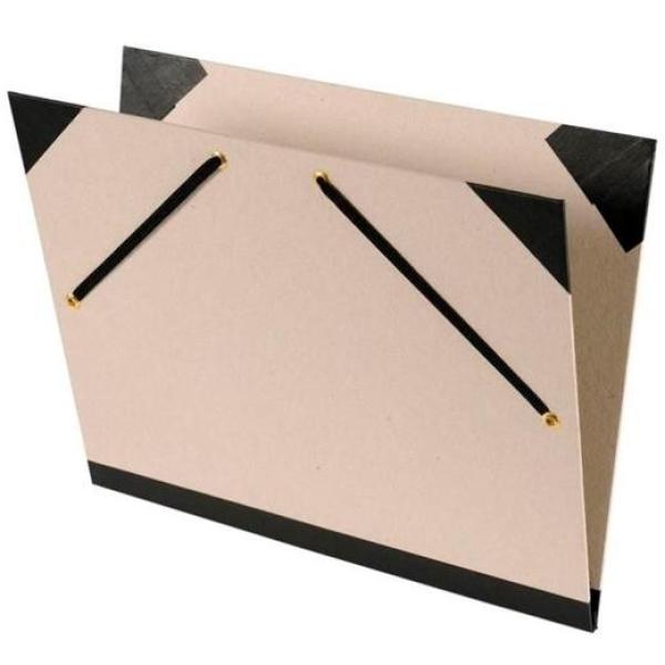 Canson carpeta de dibujo a2 52x72cm personalizable cierre c/gomas gris