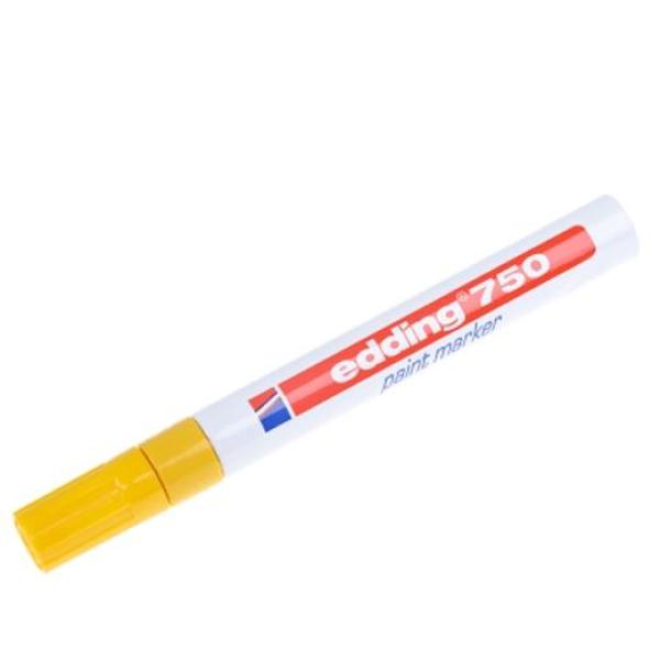 Edding marcador permanente tinta opaca 750 amarillo