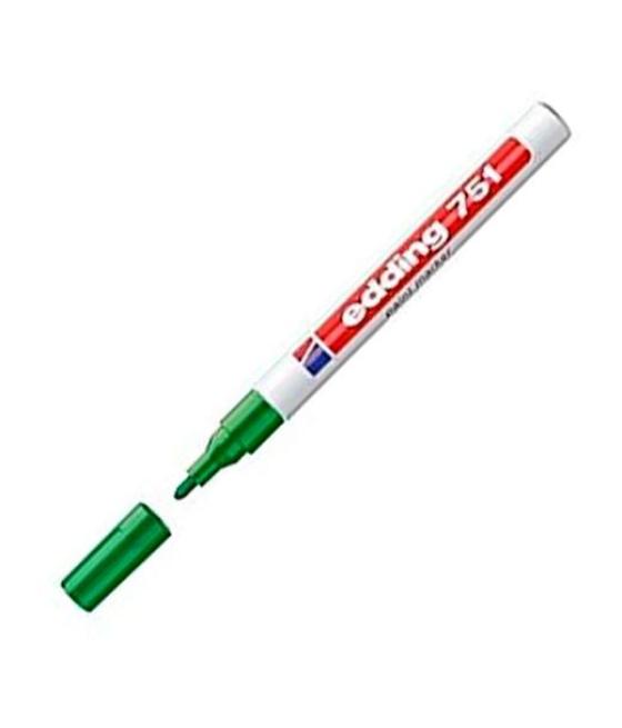 Edding marcador permanente tinta opaca 751 verde