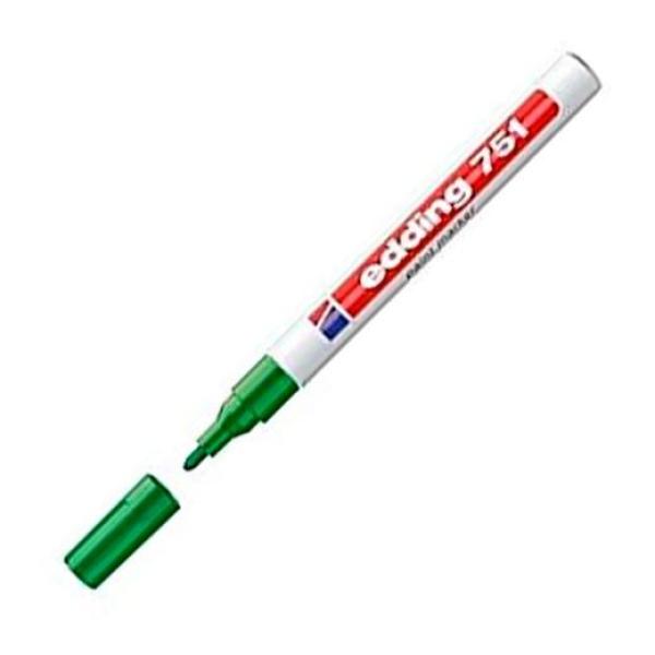 Edding marcador permanente tinta opaca 751 verde