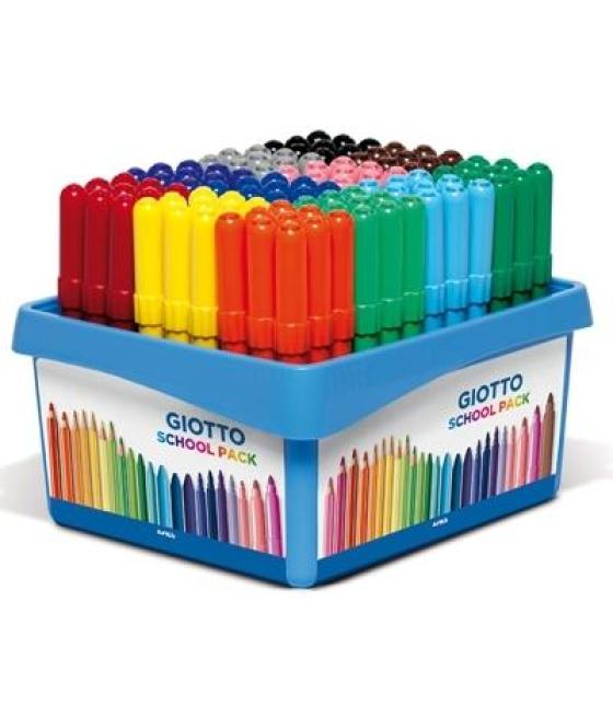Giotto rotuladores turbo maxi colores surtidos schoolpack 108 ud