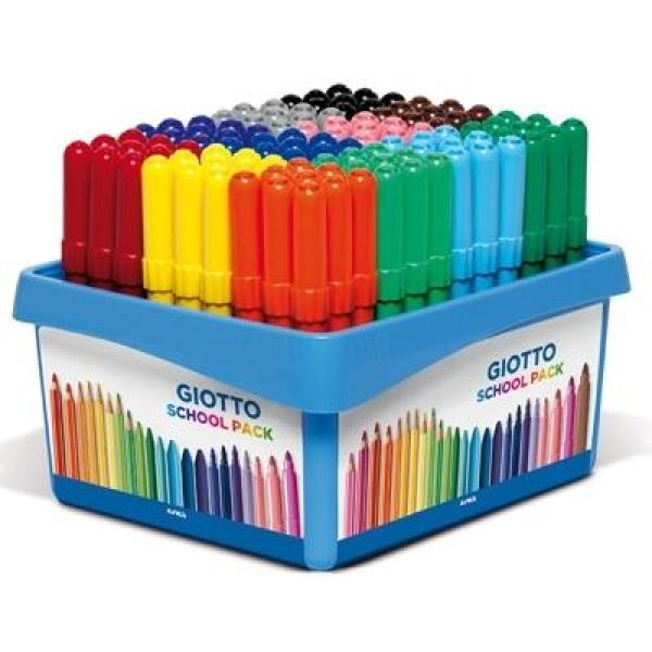 Giotto rotuladores turbo maxi colores surtidos schoolpack 108 ud