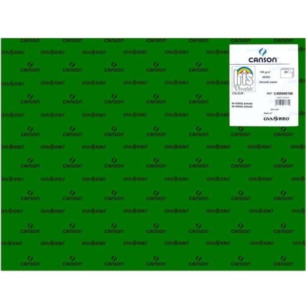 Iris cartulina 50x65cm 185gr verde safari -25u-