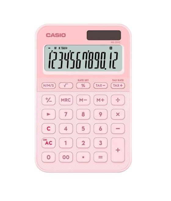 Casio calculadora de oficina sobremesa negro 12 dígitos ms-20yc-lp