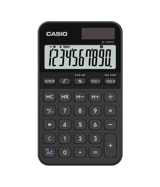 Casio calculadora de oficina sl-310yc-bk 10 dígitos negro