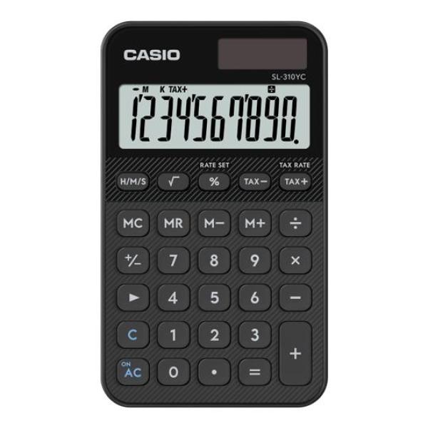 Casio calculadora de oficina sl-310yc-bk 10 dígitos negro