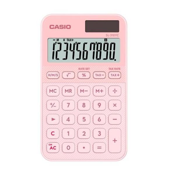 Casio calculadora de oficina sl-310yc-lp 10 dígitos rosa claro