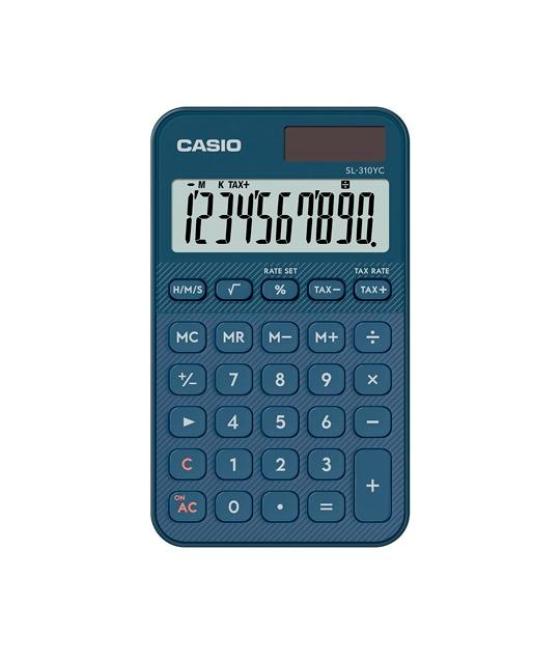 Casio calculadora de oficina sl-310yc-ny 10 dígitos azul marino