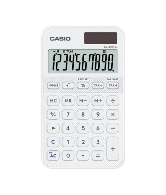 Casio calculadora de oficina sl-310yc-we 10 dígitos blanco