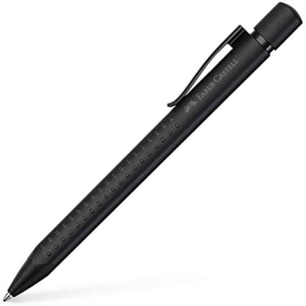 Faber castell bolígrafo grip edition all black xb tinta azul recargable negro