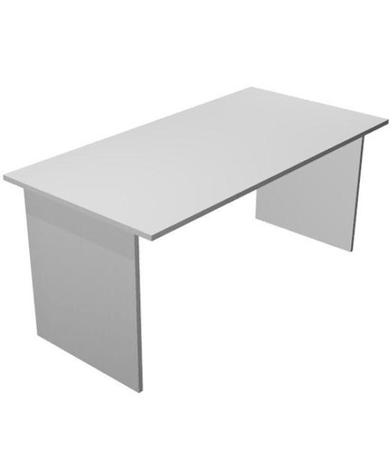 Artexport mesa escritorio presto 160 con patas panel laterales tablero de 22mm gris