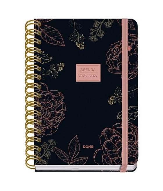 Dohe agenda escolar premium a5 espiral doble sv cartón forrado mod. noir 2026-2027