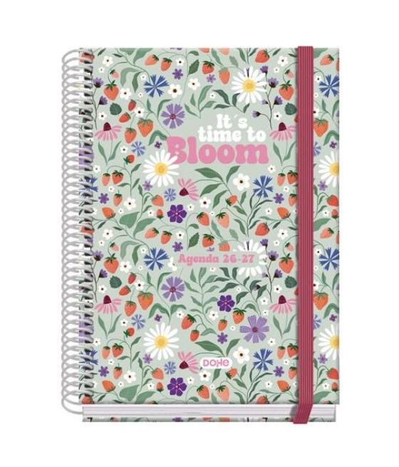 Dohe agenda escolar prime a5 espiral dp cartón forrado mod. bloom 2026-2027