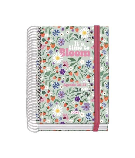 Dohe agenda escolar prime a6 espiral dp cartón forrado mod. bloom 2026-2027