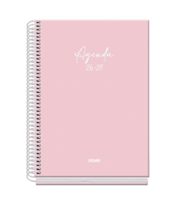 Dohe agenda escolar basic serenity a5 espiral dp cartón forrado rosa 2026-2027